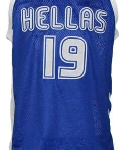 Giannis Antetokounmpo #19 Greece Basketball Jersey Blue