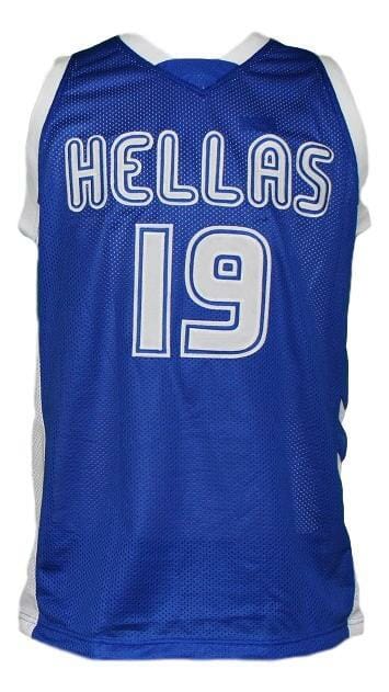 Giannis Antetokounmpo #19 Greece Basketball Jersey Blue