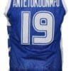 Giannis Antetokounmpo #19 Greece Basketball Jersey Blue