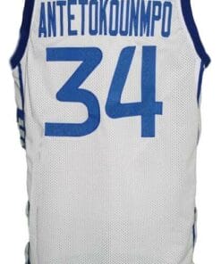 Giannis Antetokounmpo #34 Greece Basketball Jersey White