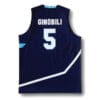 Manu Ginobili #5 Team Argentina Basketball Jersey Navy Blue