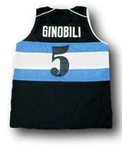 Manu Ginobili #5 Visa Team Argentina Basketball Jersey Navy Blue