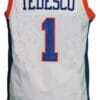Harmon Tedesco #1 Blue Mountain State Basketball Jersey White