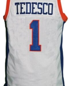 Harmon Tedesco #1 Blue Mountain State Basketball Jersey White