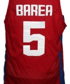 J.J.Barea #5 Puerto Rico Custom Basketball Jersey Red