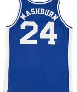 Jamal Mashburn #24 College Basketball Jersey New Sewn Blue