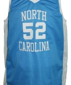 James Worthy #52 College Basketball Jersey Sewn Light Blue