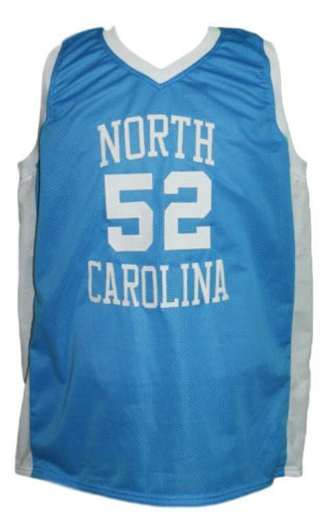James Worthy #52 College Basketball Jersey Sewn Light Blue