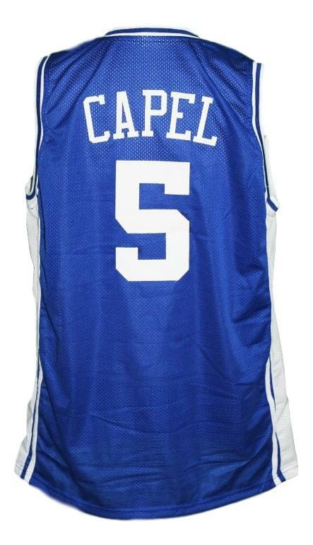 Jeff Capel #5 Custom College Basketball Jersey New Sewn Blue