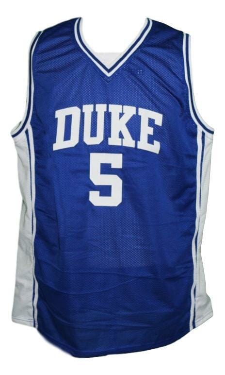 Jeff Capel #5 Custom College Basketball Jersey New Sewn Blue