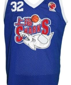 Jimmer Fredette #32 Shanghai Sharks Basketball Jersey Blue