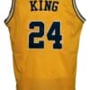 Jimmy King #24 College Retro Basketball Jersey Sewn Gold