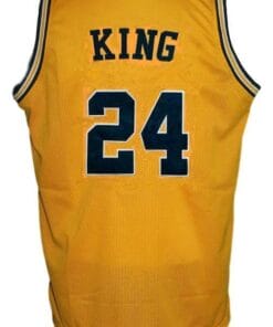 Jimmy King #24 College Retro Basketball Jersey Sewn Gold