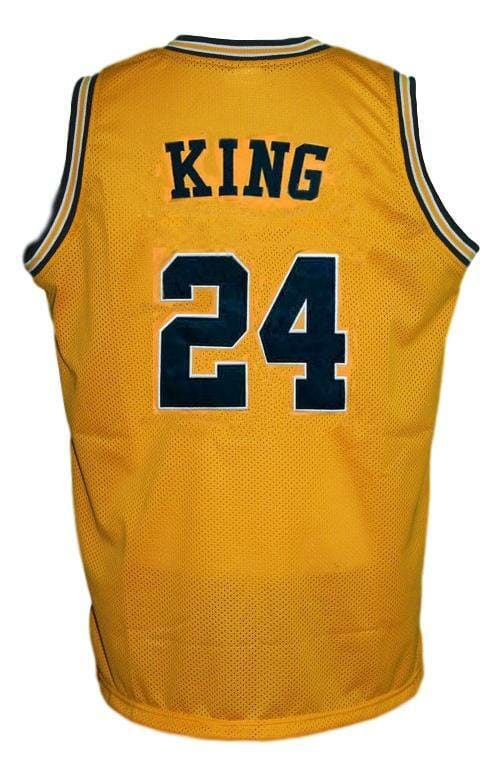 Jimmy King #24 College Retro Basketball Jersey Sewn Gold