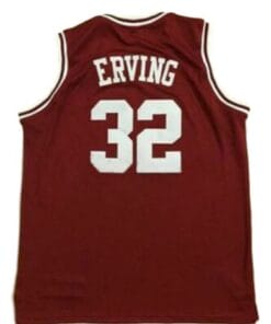 Ulius Erving #32 College Basketball Jersey Sewn Maroon