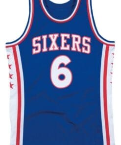 Julius Erving Dr J Philadelphia Basketball Jersey Blue 1
