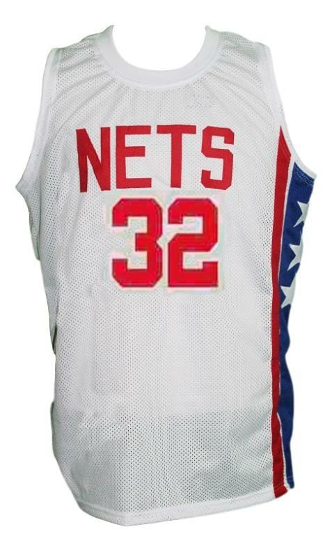 Julius Erving New York Nets Aba Retro Basketball Jersey New Sewn White - Image 2