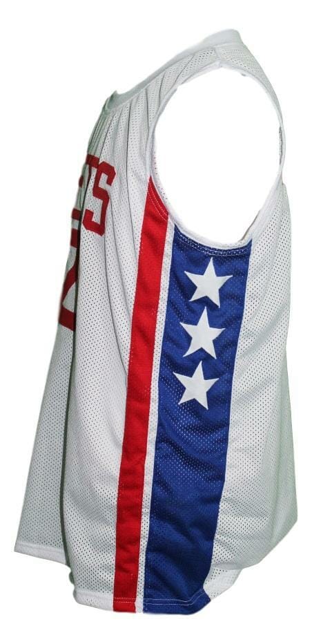 Julius Erving New York Nets Aba Retro Basketball Jersey New Sewn White - Image 3