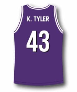 K. Tyler #43 Huskies The 6th Basketball Jersey Purple