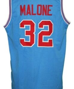 Karl Malone #32 College Basketball Jersey Sewn Light Blue