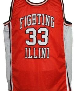 Alternative view of Kenny Battle #33 Custom College Basketball Jersey New Sewn Orange