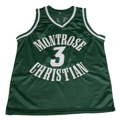 Kevin Durant #3 Montrose Christian Basketball Jersey New Sewn Green - Image 2