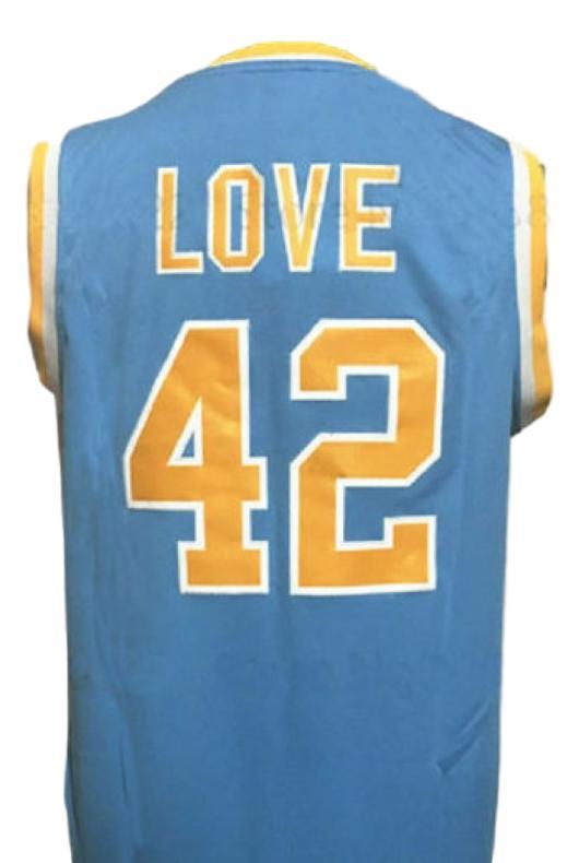 Kevin Love #42 College Basketball Jersey Sewn Blue