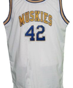 Alternative view of Kevin Love #42 Minnesota Muskies Aba Basketball Jersey Sewn White