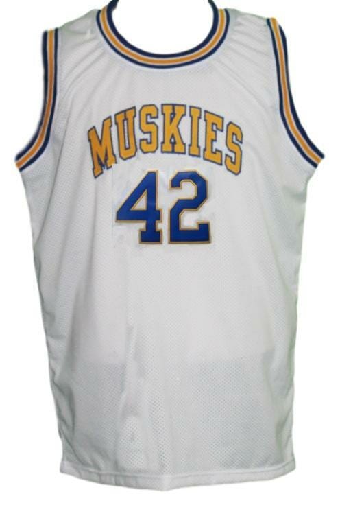 Kevin Love #42 Minnesota Muskies Aba Basketball Jersey Sewn White - Image 2