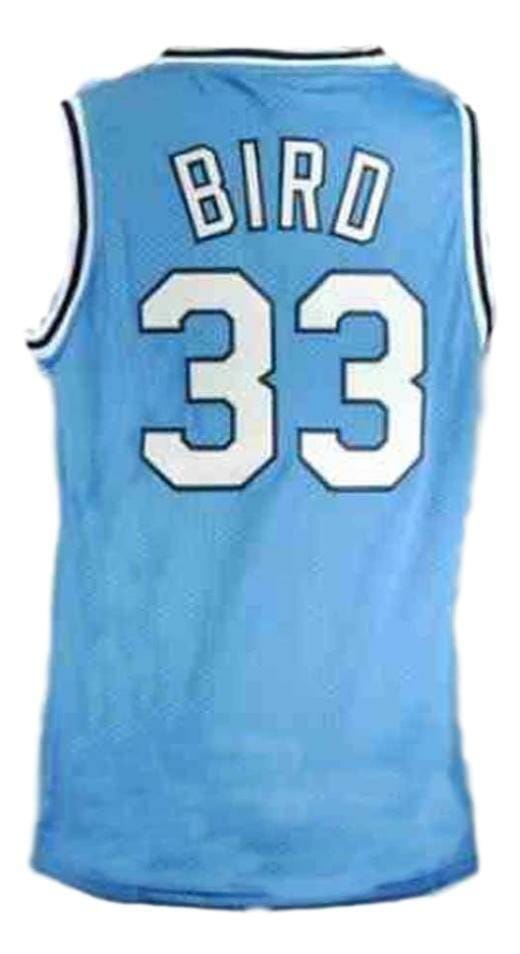 Larry Bird #33 College Basketball Jersey Sewn Blue