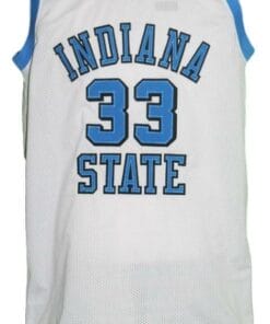 Alternative view of Larry Bird #33 College Basketball Jersey Sewn White