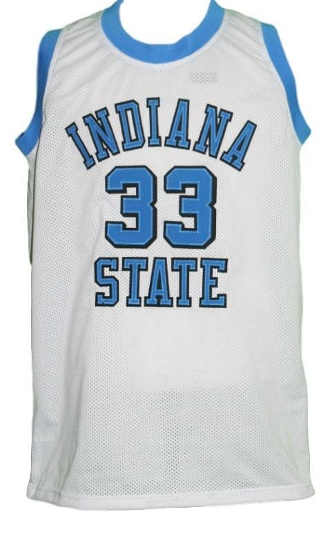 Larry Bird #33 College Basketball Jersey Sewn White - Image 2