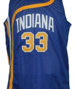 Alternative view of Larry Cannon #33 Indiana Basketball Jersey Sewn Blue