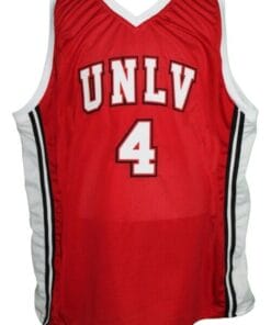 Larry Johnson 4 College Basketball Jersey Red 1