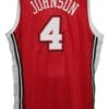 Larry Johnson #4 College Basketball Jersey Red