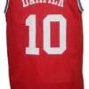 Louis Dampier #10 Aba East All Star Basketball Jersey Red