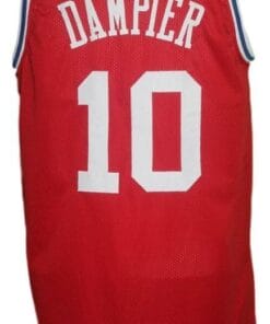 Louis Dampier #10 Aba East All Star Basketball Jersey Red