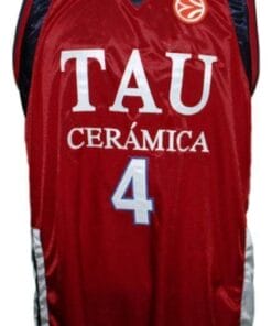 Luis Scola Tau Ceramica Basketball Jersey Maroon 1