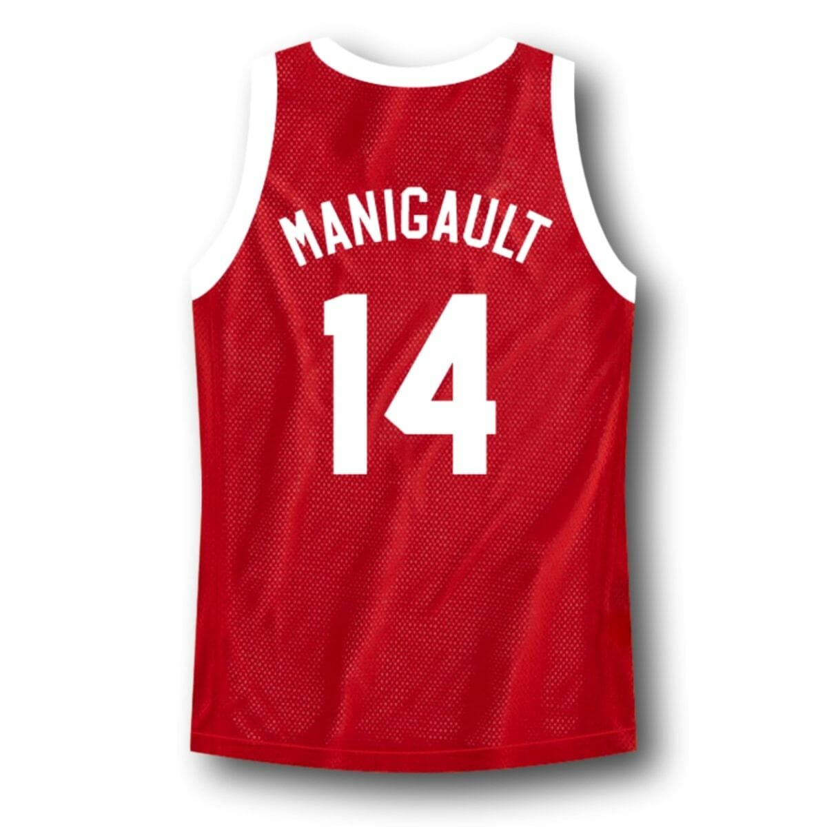 Manigault #14 Franklin High School Rebound Basketball Jersey Red