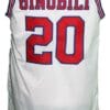 Manu Ginobili #20 Dallas Chaps Retro Basketball Jersey White