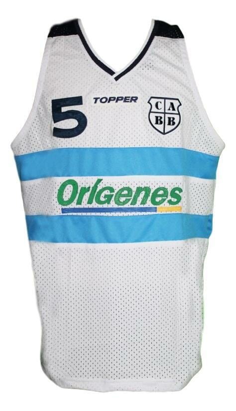Manu Ginobili #5 Team Argentina Custom Basketball Jersey White - Image 2