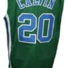 Marc Calvin #20 Carolina Cougars Retro Aba Basketball Jersey Green