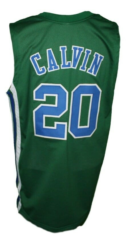 Marc Calvin #20 Carolina Cougars Retro Aba Basketball Jersey Green