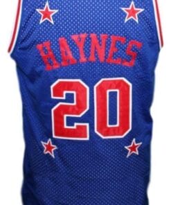 Mark Haynes #20 Harlem Magicians Basketball Jersey Sewn Blue