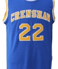 Alternative view of McCall #22 Crenshaw High Love And Basketball Jersey Blue