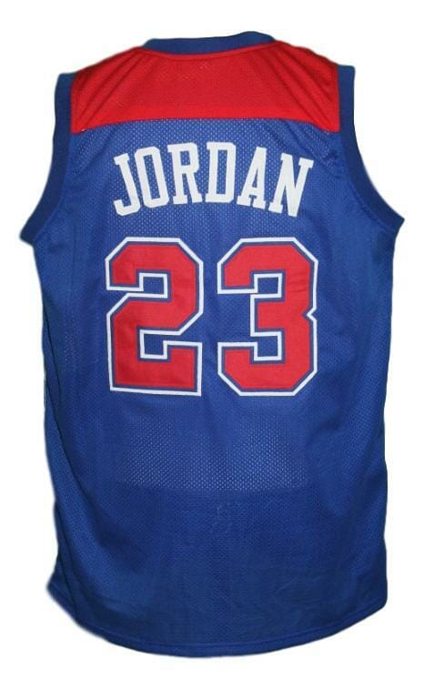 Michael Jordan #23 Baltimore Washington Retro Basketball Jersey Blue