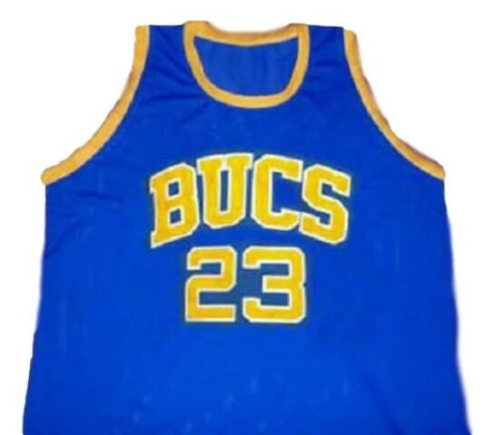 Michael Jordan #23 BUCS Laney High School Basketball Jersey Blue - Image 2
