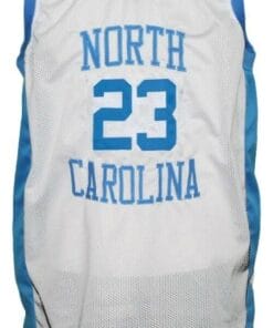 Alternative view of Michael Jordan #23 College Basketball Jersey White