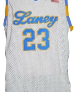 Michael Jordan 23 Laney High School Basketball Jersey White 1