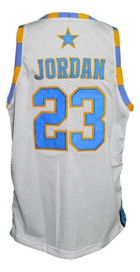 Michael Jordan #23 Laney High School Basketball Jersey White